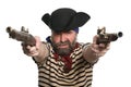 Pirate with a muskets Royalty Free Stock Photo