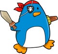 Pirate Penguin Vector