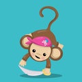 Pirate pink monkey monkey 05