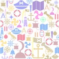 Pirate seamless pattern background icon Royalty Free Stock Photo