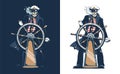 Pirate Ship Captain - skeleton sailor