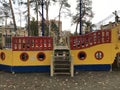 A playground pirate ship