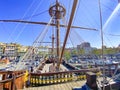 Pirate ship in the port of Genova, Italy