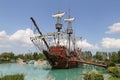 Pirate Ship in Sazova Science, Art and Cultural Park in Eskisehir City