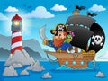 Pirate ship theme image 2 Royalty Free Stock Photo