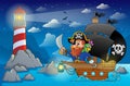 Pirate ship theme image 5 Royalty Free Stock Photo