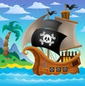 Pirate ship topic image 3 Royalty Free Stock Photo