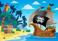 Pirate ship topic image 5 Royalty Free Stock Photo