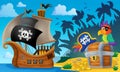 Pirate ship topic image 6 Royalty Free Stock Photo