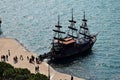 Pirate Ship , a tourist cruise in Thessaloniki Harbor