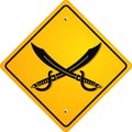 Pirate sign Royalty Free Stock Photo
