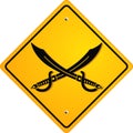 Pirate sign Royalty Free Stock Photo
