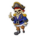 Pirate skeleton cartoon