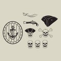 Pirate skull set