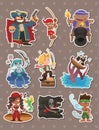 Pirate stickers