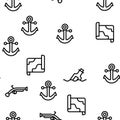 Pirate Things Vector Seamless Pattern