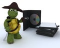 Pirate Tortoise with DVD CD and Software