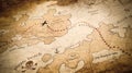 Pirate treasure map Royalty Free Stock Photo