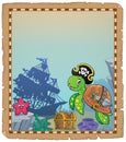 Pirate turtle theme parchment 1