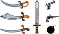 Pirate weapons Royalty Free Stock Photo