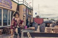 Pirates bar in Portbail Royalty Free Stock Photo