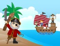 Pirates on beach