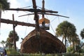 Pirates of the Caribbean ship bow frontal view
