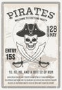 Pirates Costume Party Poster