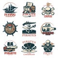 Pirates Emblem Set In Color