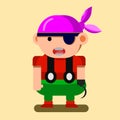 Pirates Game Character illustrator illustrasi Avatar game developer