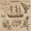 Pirates - an hand drawn vector pack