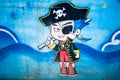 The pirates illustration cartoon Royalty Free Stock Photo