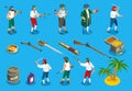 Pirates Isometric Icons