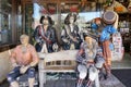 Pirates mannequins dolls in the shop mall of the American village of Chatan City in Okinawa island where Distortion Seaside, Oak