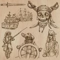 Pirates (no.5) - an hand drawn vector pack