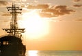 Pirates Ship horizontal orientation Royalty Free Stock Photo