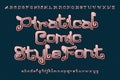 Piratical Comic Style Typeface. Isolated english alphabet