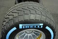 Pirelli F1 Race tyres Royalty Free Stock Photo