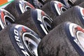 Pirelli hi speed tyres Royalty Free Stock Photo