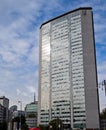 Pirelli skyscraper, view of the Lombardy region building seen from Milan\'s central station square. Italy