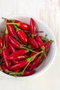 Piri-piri on white bowl Royalty Free Stock Photo