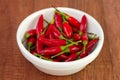 Piri-piri in white bowl Royalty Free Stock Photo