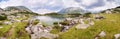 Pirin Mountain Lake Panorama Royalty Free Stock Photo