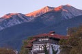 Pirin mountain peaks, Bulgaria at sunrise Royalty Free Stock Photo