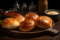 Piroshki, golden-brown baked or fried buns filled with a variety of savory ingredients