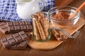 Pirouline Wafer Cookie Royalty Free Stock Photo