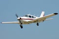 Private aircraft on approach Royalty Free Stock Photo