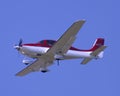 Pirvate aircraft on approach Royalty Free Stock Photo