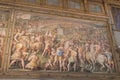 Pisa Attacked by the Florentine Troops, fresco by Giorgio Vasari in medieval Palazzo Vecchio, Florence, Italy Royalty Free Stock Photo