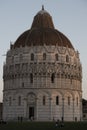 Pisa baptistery in the square of miracles